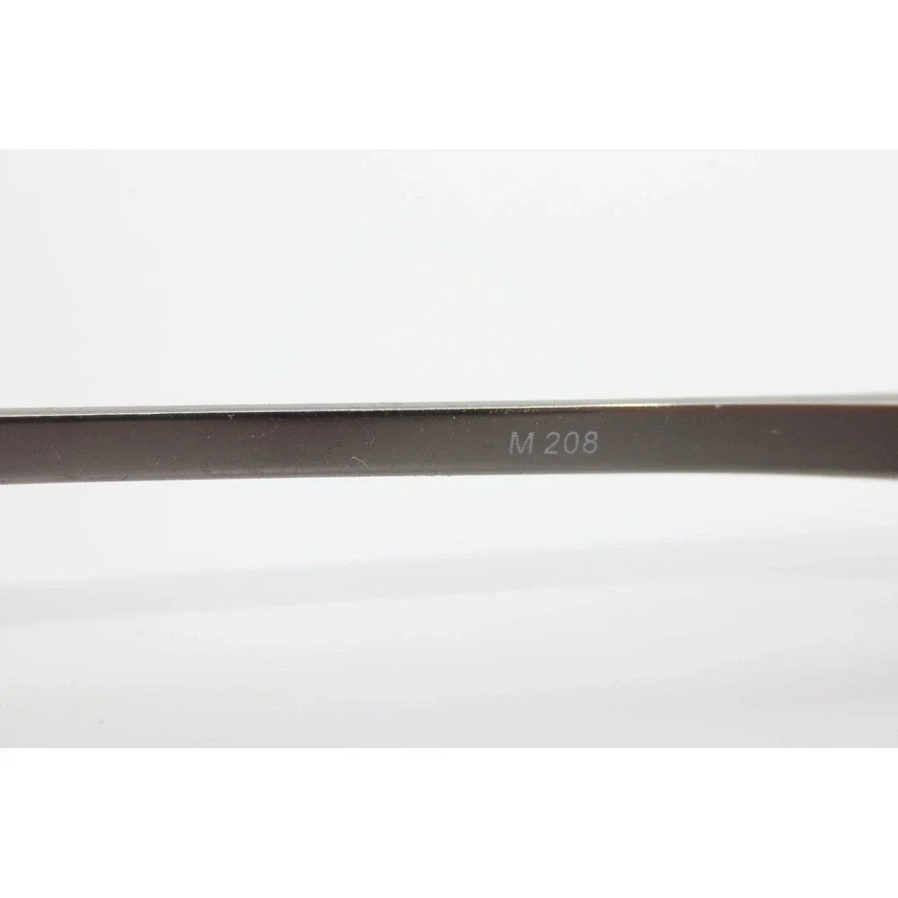 M 208 Gunmetal Rectangular Metal Eyeglasses Frames 58-18-150 Full Rim Eyewear